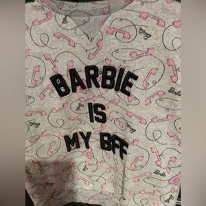 Girls size 10 Barbie sweatshirt